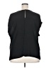 ELOQUII 100% Polyester Black Short Sleeve Blouse Size 18 - photo 2
