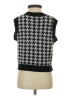 J for Justify 100% Acrylic Houndstooth Black Sweater Vest Size S - photo 2
