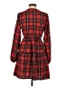 Assorted Brands Plaid Red Casual Dress Size XS - photo 2