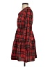 Assorted Brands Plaid Red Casual Dress Size XS - photo 5