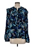 Marie Oliver Paisley Blue Long Sleeve Blouse Size S - photo 1
