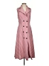 Unbranded 100% Polyester Stripes Pink Casual Dress Size S - photo 1