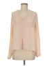 Rose + Olive 100% Polyester Tan Long Sleeve Blouse Size M - photo 1