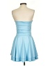 Unbranded Solid Blue Cocktail Dress Size S - photo 2