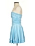 Unbranded Solid Blue Cocktail Dress Size S - photo 5