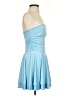 Unbranded Solid Blue Cocktail Dress Size S - photo 4