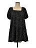 Things Between 100% Rayon Polka Dots Black Casual Dress Size M - photo 1