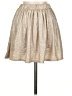 Aeropostale 100% Polyester Metallic Gold Casual Skirt Size XS - photo 2