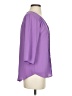 Buttons 100% Polyester Purple 3/4 Sleeve Blouse Size S - photo 4