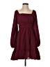 Shein 100% Polyester Solid Burgundy Cocktail Dress Size 4 - photo 1