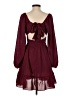Shein 100% Polyester Solid Burgundy Cocktail Dress Size 4 - photo 2