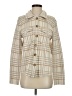 Mystree Plaid Ivory Coat Size S - photo 1
