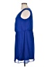 AB Studio 100% Polyester Solid Blue Casual Dress Size XL - photo 5