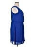 AB Studio 100% Polyester Solid Blue Casual Dress Size XL - photo 4