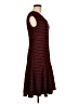 Just... Taylor Checkered-gingham Red Burgundy Casual Dress Size 6 - photo 4