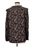 Ann Taylor LOFT 100% Rayon Paisley Black Long Sleeve Blouse Size M - photo 2