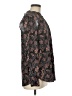 Ann Taylor LOFT 100% Rayon Paisley Black Long Sleeve Blouse Size M - photo 4