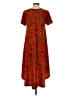 Lularoe Paisley Orange Casual Dress Size XS - photo 2
