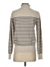 Tea n Rose Stripes Ivory Turtleneck Sweater Size S - photo 2