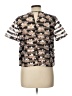 BCNU Be Seeing You 100% Polyester Black Short Sleeve Blouse Size L - photo 2