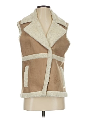 D. Exterior Faux Fur Vest (view 1)