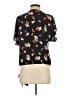 West K 100% Polyester Black Short Sleeve Blouse Size S - photo 2