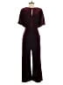 Greylin Solid Burgundy Jumpsuit Size S - photo 2