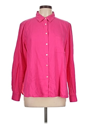 Ann Taylor LOFT Long Sleeve Button-Down Shirt (view 1)