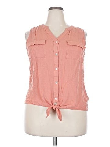 Maurices Sleeveless Button-Down Shirt (view 1)
