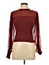 Sam Edelman 100% Polyester Burgundy Long Sleeve Blouse Size L - photo 1