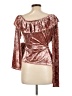 StyleStalker Burgundy Long Sleeve Blouse Size L (estimated) - photo 2