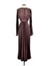 L'IDÉE 100% Polyester Burgundy Cocktail Dress Size 4 - photo 1