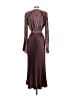 L'IDÉE 100% Polyester Burgundy Cocktail Dress Size 4 - photo 2