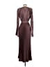 L'IDÉE 100% Polyester Burgundy Cocktail Dress Size 4 - photo 2