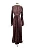 L'IDÉE 100% Polyester Burgundy Cocktail Dress Size 4 - photo 1