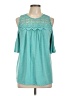 Signature Studio Teal Sleeveless Blouse Size L - photo 1