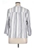 Splendid Stripes Silver 3/4 Sleeve Button-Down Shirt Size XL - photo 2