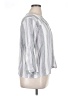 Splendid Stripes Silver 3/4 Sleeve Button-Down Shirt Size XL - photo 4