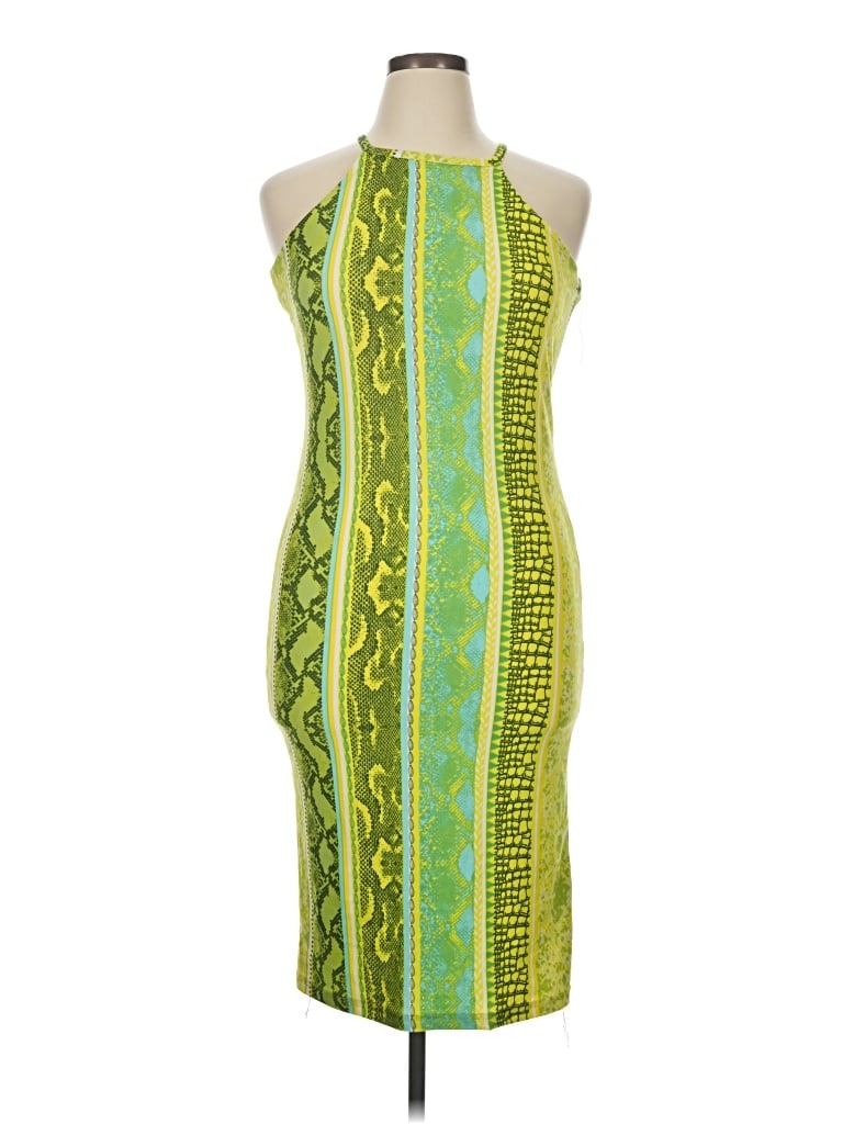 Pre-owned New Look Cocktail Dress In Green