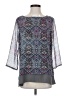 The Limited Outlet 100% Polyester Gray 3/4 Sleeve Blouse Size S - photo 1