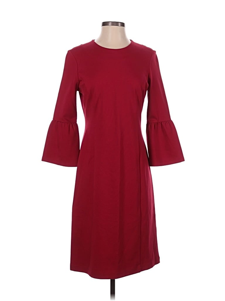 Pre-owned J. Mclaughlin Casual Dress In Burgundy