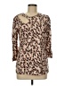 Como Blu Tan 3/4 Sleeve Blouse Size M - photo 1