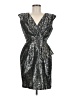 Evan Picone Metallic Silver Cocktail Dress Size 6 - photo 1