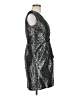 Evan Picone Metallic Silver Cocktail Dress Size 6 - photo 4