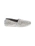 TOMS Polka Dots Silver Ivory Flats Size 5 1/2 - photo 1