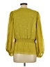 Vince Camuto 100% Polyester Yellow 3/4 Sleeve Blouse Size L - photo 2