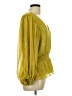 Vince Camuto 100% Polyester Yellow 3/4 Sleeve Blouse Size L - photo 4