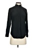 J.Crew 100% Silk Black Long Sleeve Silk Top Size 00 - photo 1