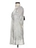 Audrey 3+1 100% Polyester Metallic Silver Cocktail Dress Size S - photo 5