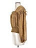 Mustard Seed 100% Polyester Gold Tan Long Sleeve Blouse Size S - photo 5